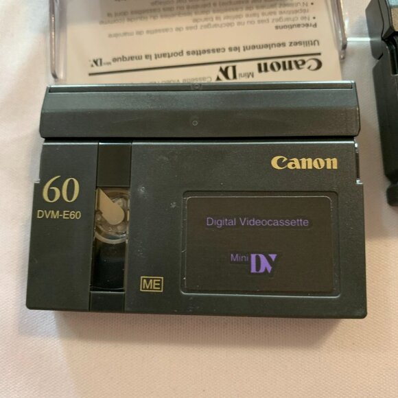 Lot of 2 Canon DVM-E60 Mini DV Digital Videocassettes 60 Minute used - Picture 3 of 5